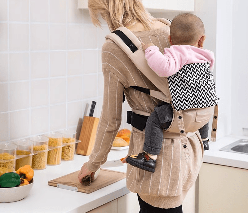 抱っこ紐 快適抱っこ シェブロン柄キャリー