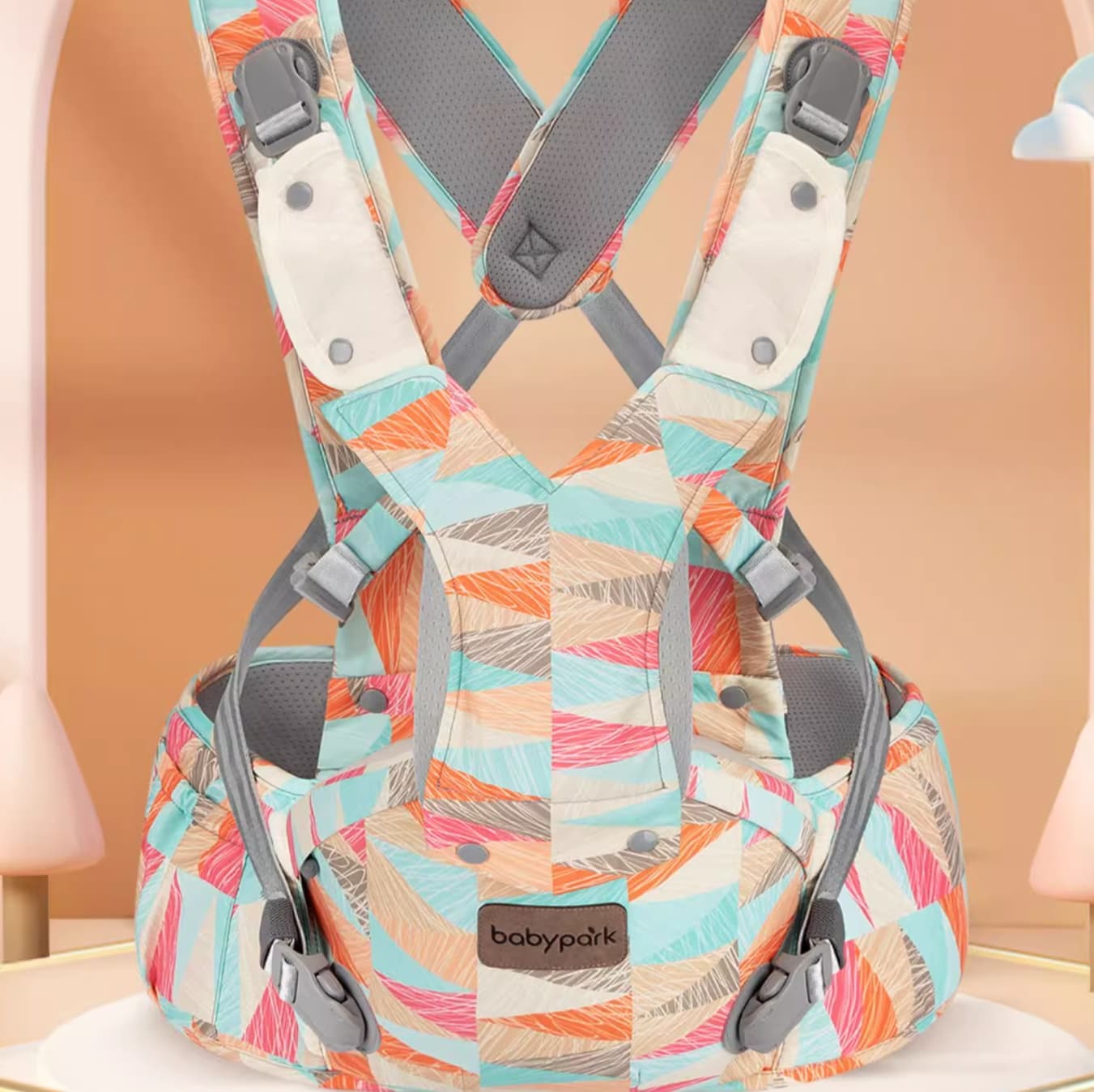 抱っこ紐 スマイルベビーキャリー V型設計