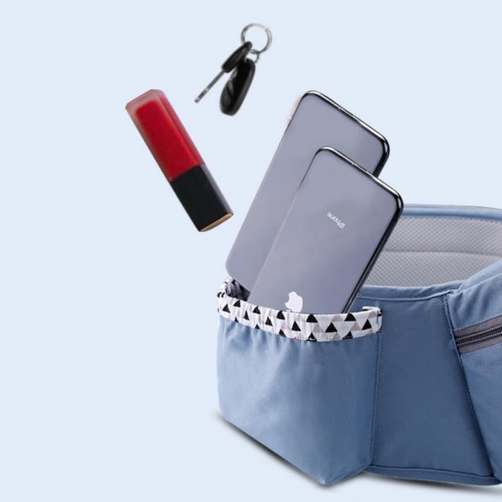 抱っこ紐 らくらく収納ヒップシート付きベビーキャリア