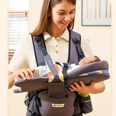 抱っこ紐 多機能ベビーキャリア 背板一体型