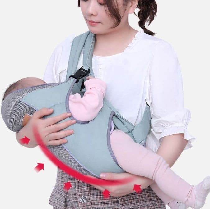 抱っこ紐 新生児脊椎サポート横抱きベビーキャリア
