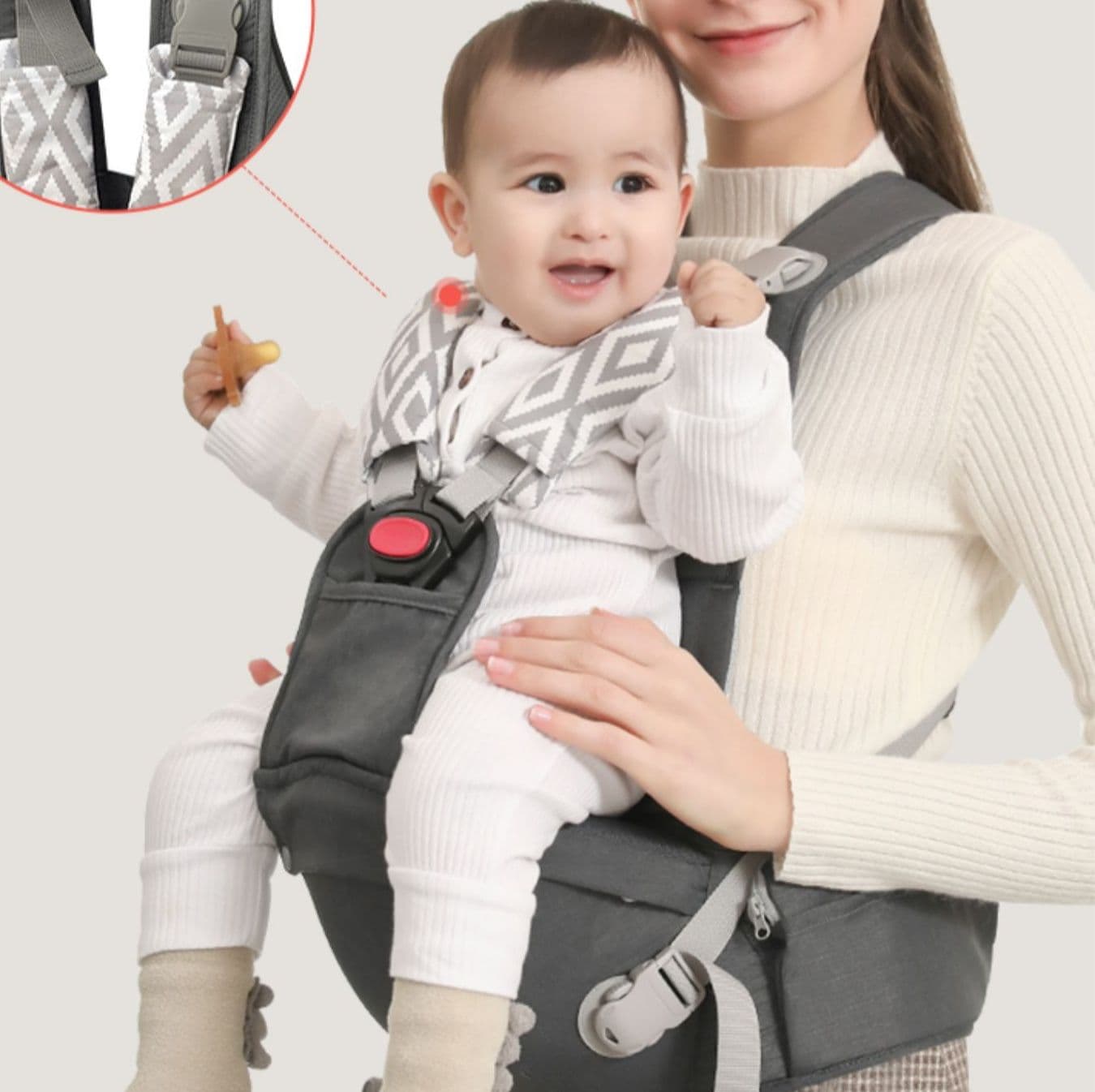 抱っこ紐 前開き式楽々ベビースリング