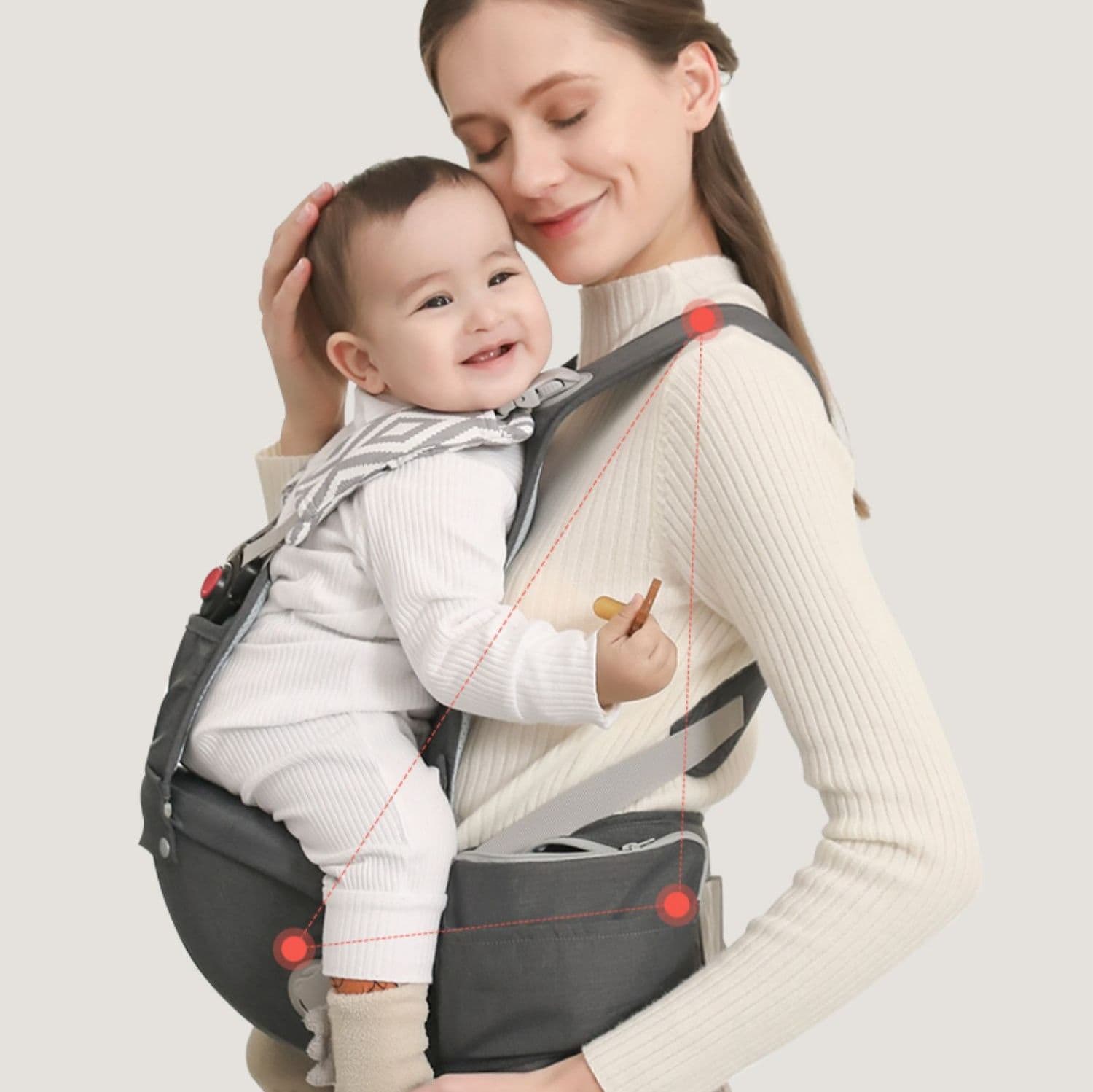 抱っこ紐 前開き式楽々ベビースリング