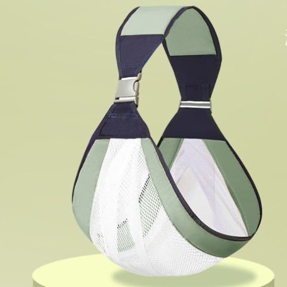 抱っこ紐 ベビースリング綿混漆糸素材軽量