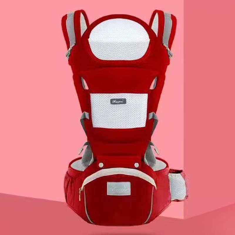 抱っこ紐 らくらく収納ヒップシート付きベビーキャリア