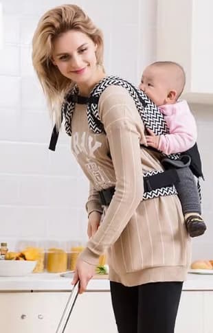 抱っこ紐 快適抱っこ シェブロン柄キャリー